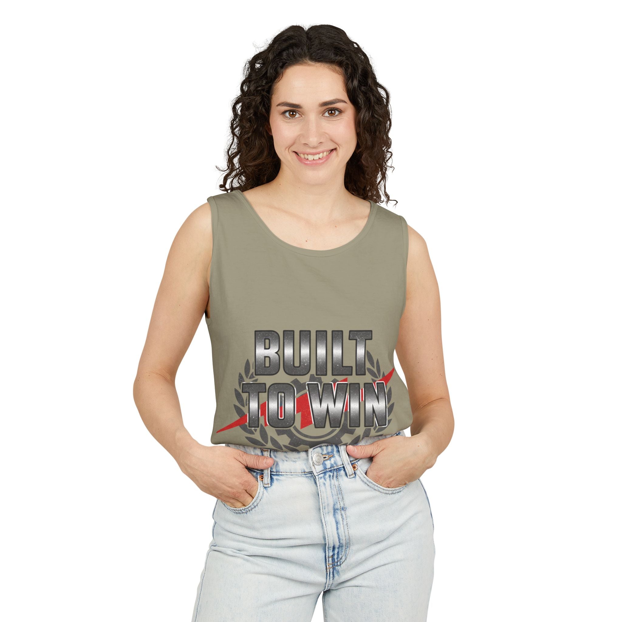 Built to Win Soccer Tank Top — Athletic Victory Graphic Tank