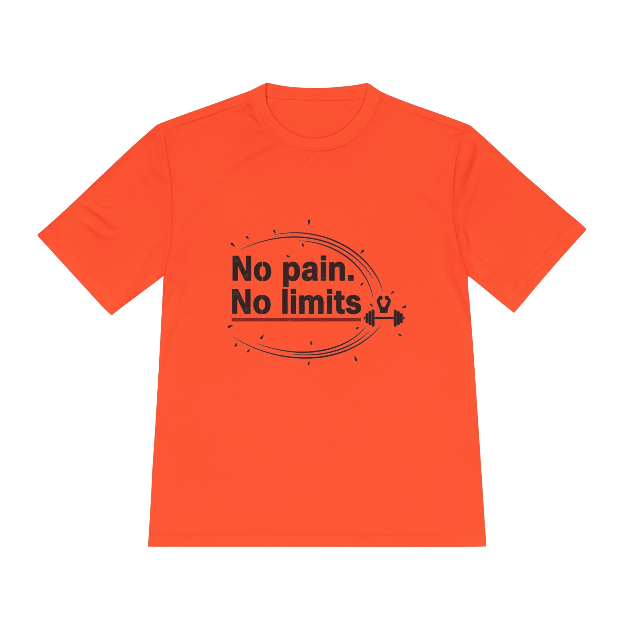 No Pain No Limits Athletic Tee — Motivational Workout Shirt