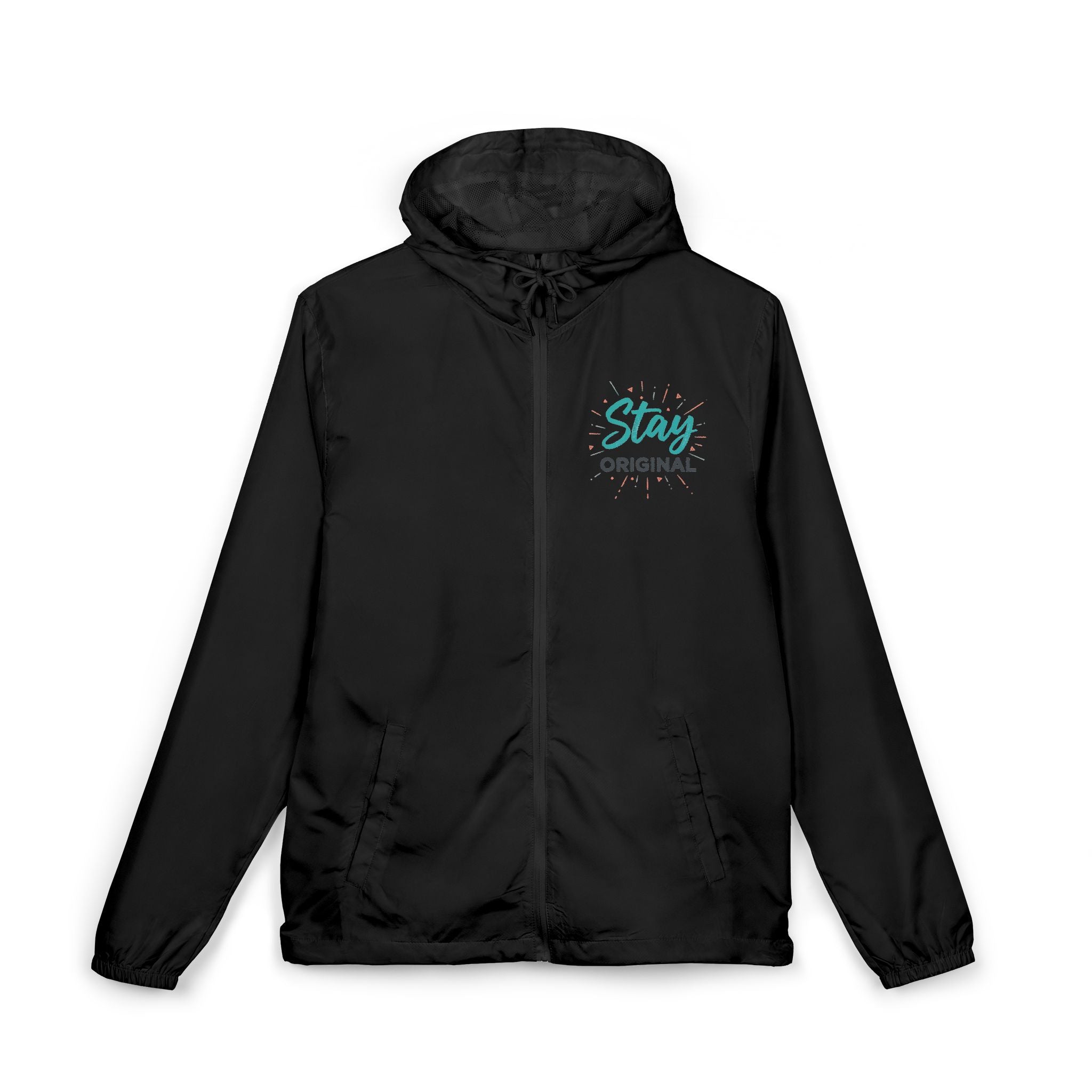 Windbreaker — "Stay Original" Lightweight Hooded Jacket