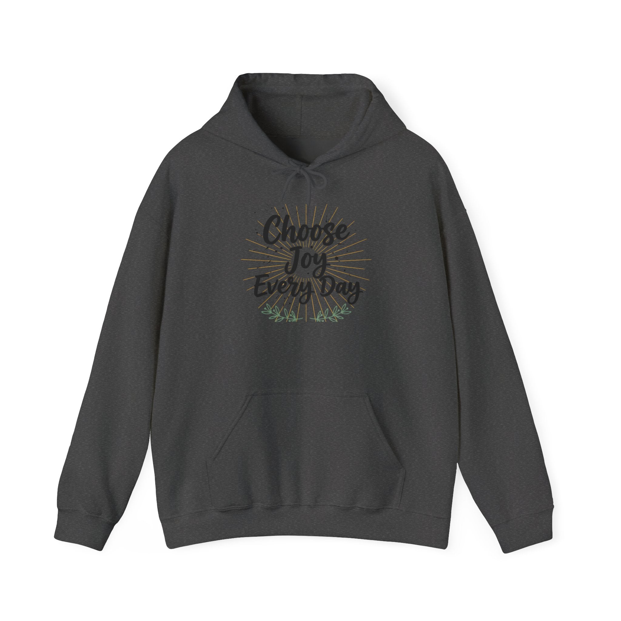 Choose Joy Every Day Hoodie — Inspirational Floral Graphic Hoodie