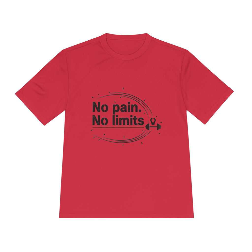 No Pain No Limits Athletic Tee — Motivational Workout Shirt