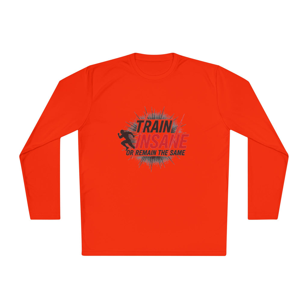 Train Insane Long Sleeve Tee — Motivational Gym Workout Shirt