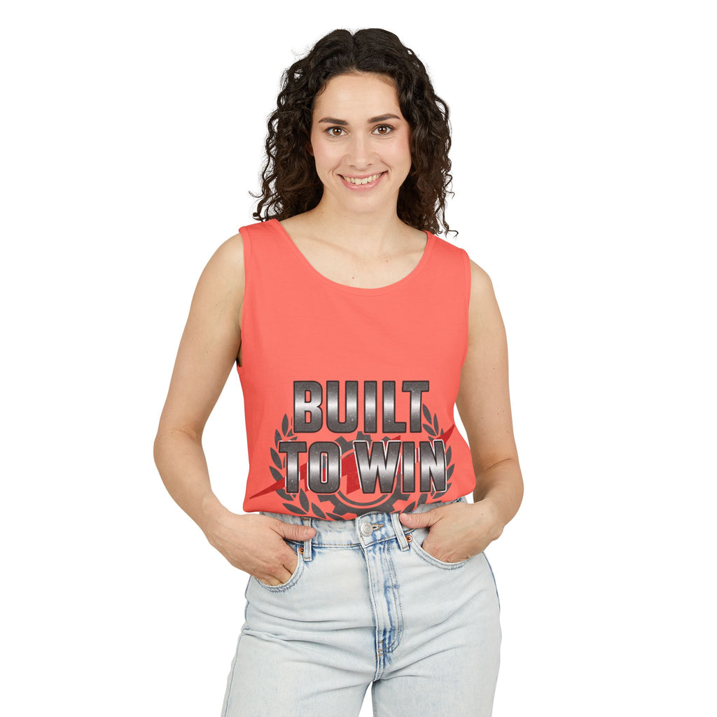 Built to Win Soccer Tank Top — Athletic Victory Graphic Tank