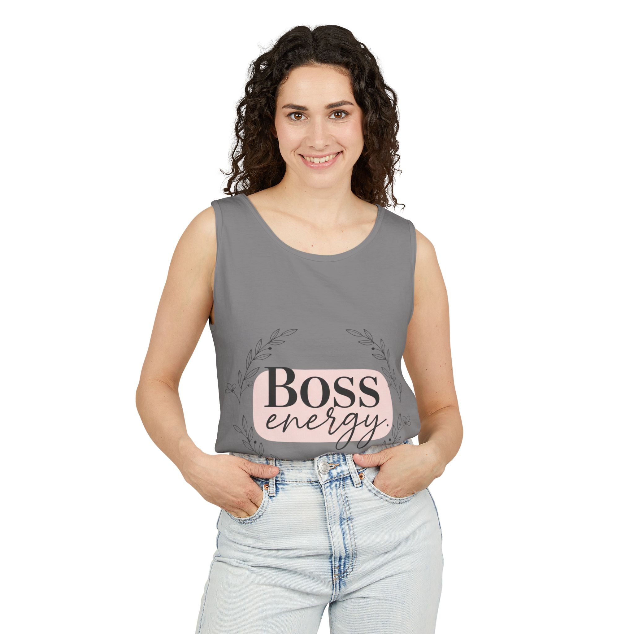 Boss Energy Tank Top — Women’s Empowerment Graphic Tank