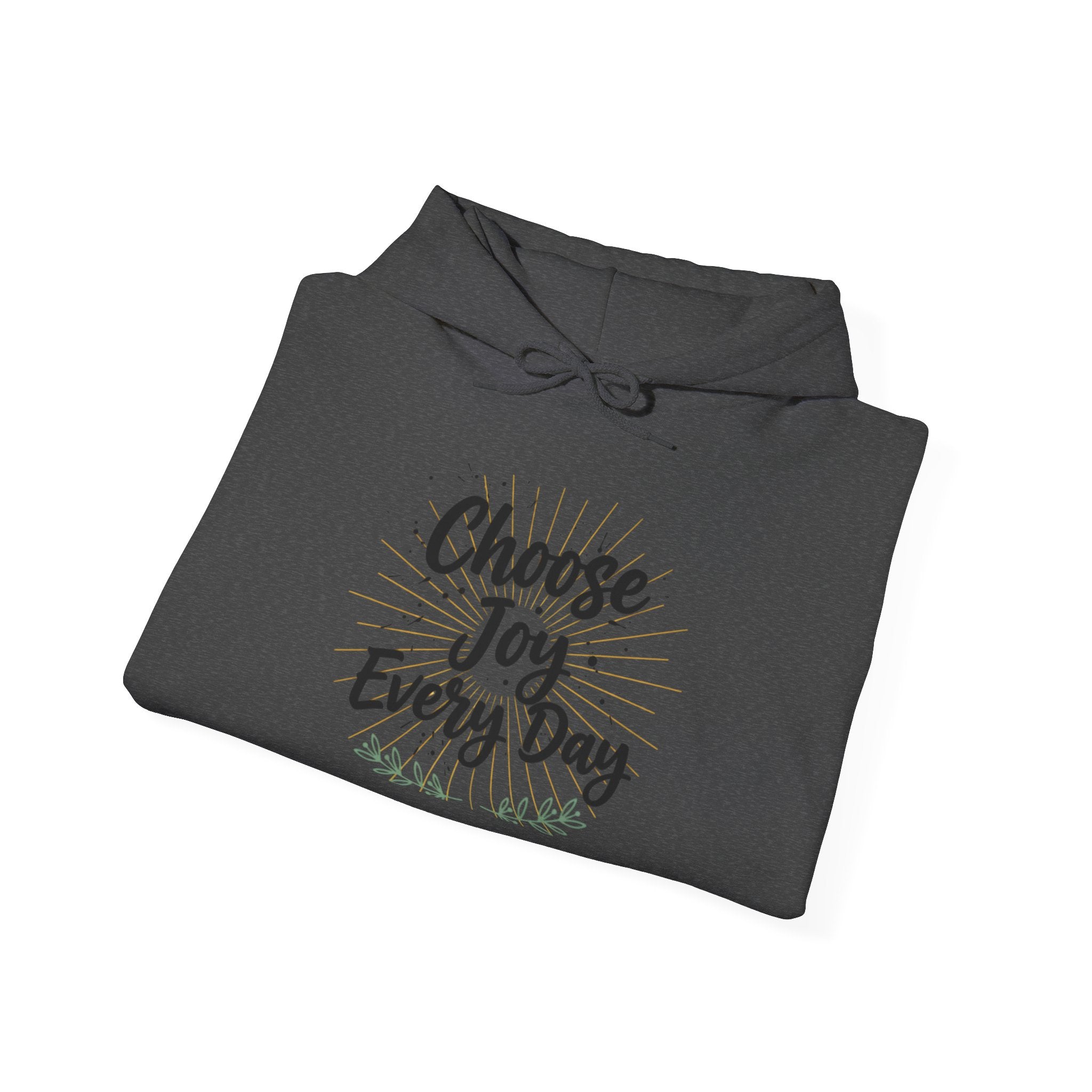 Choose Joy Every Day Hoodie — Inspirational Floral Graphic Hoodie