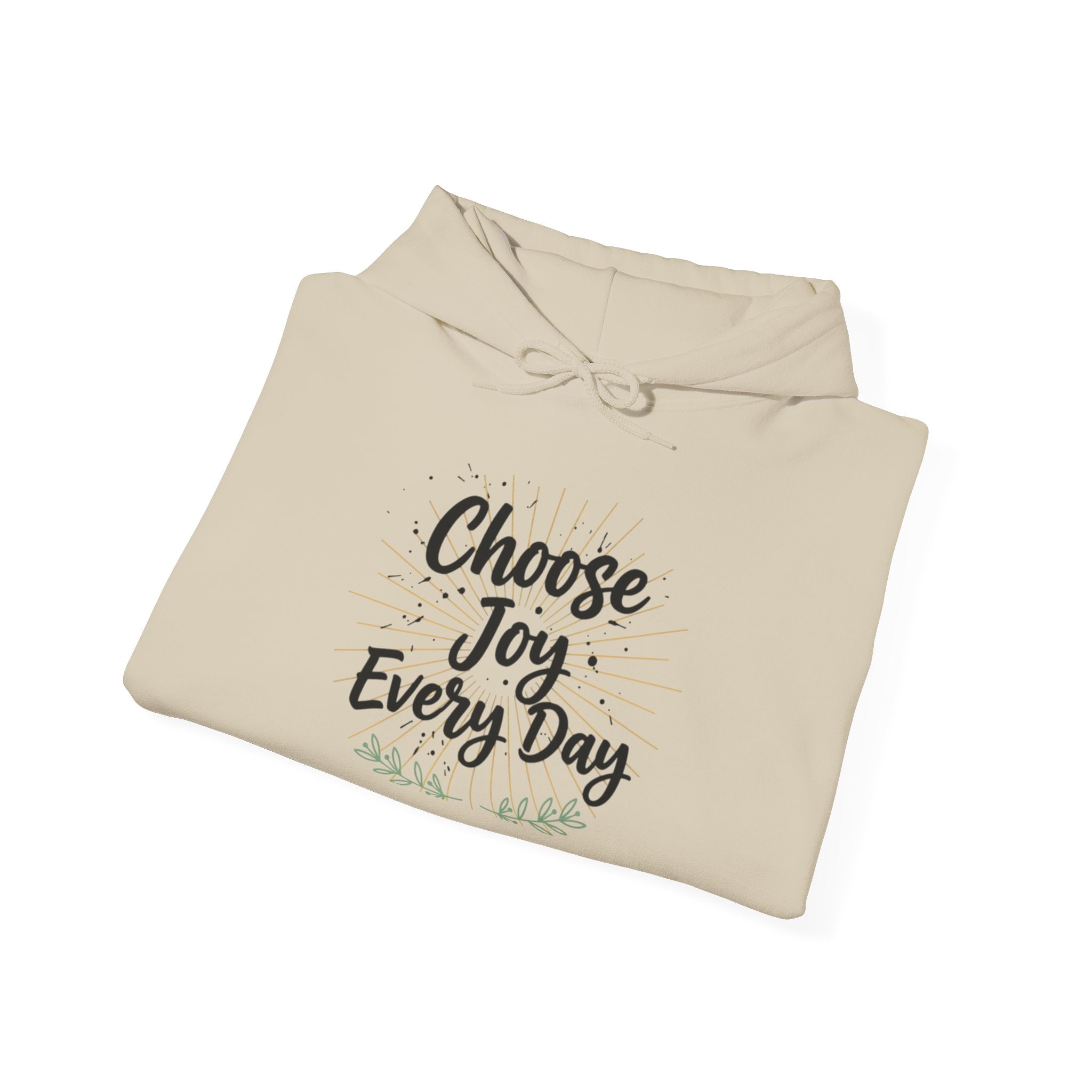 Choose Joy Every Day Hoodie — Inspirational Floral Graphic Hoodie