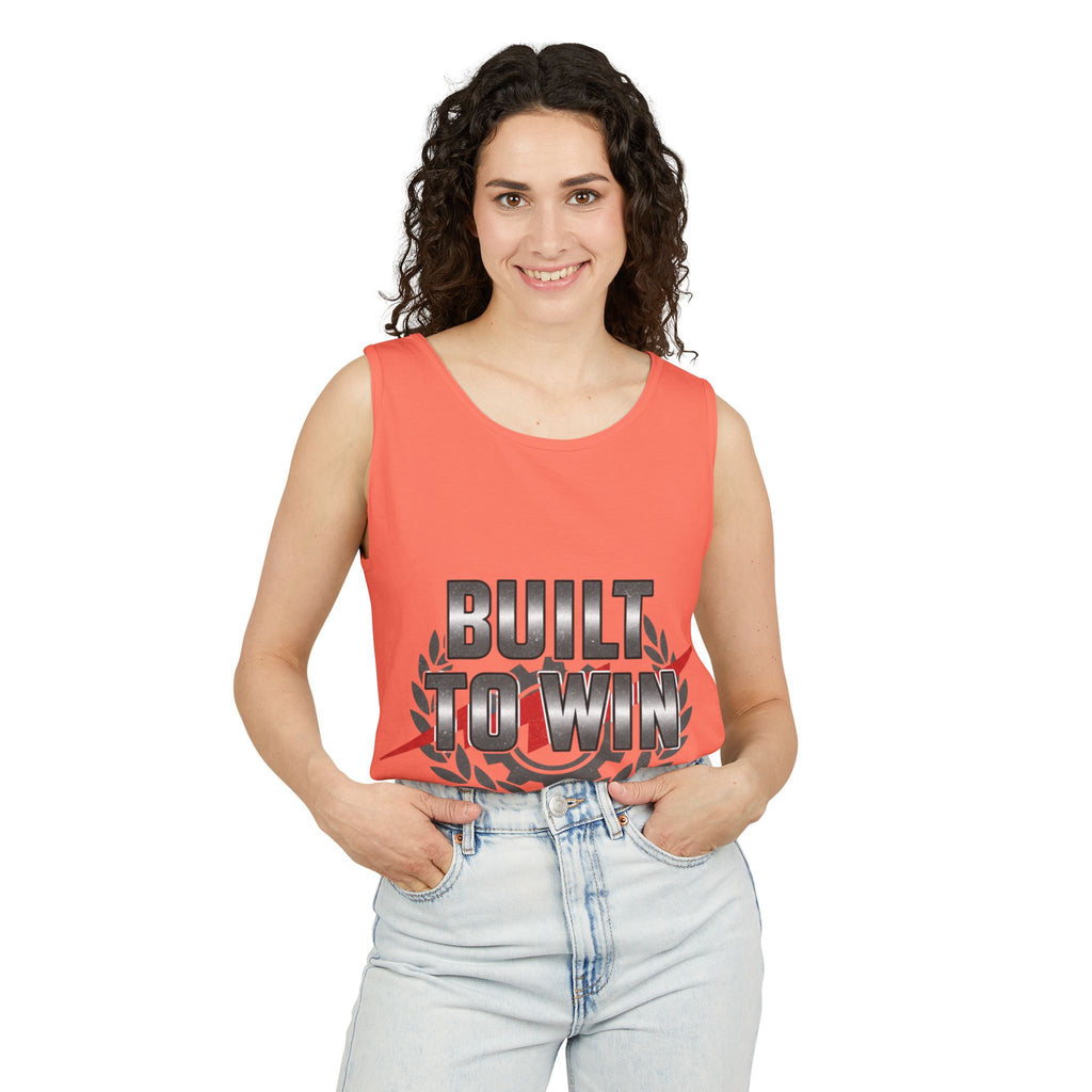 Built to Win Soccer Tank Top — Athletic Victory Graphic Tank
