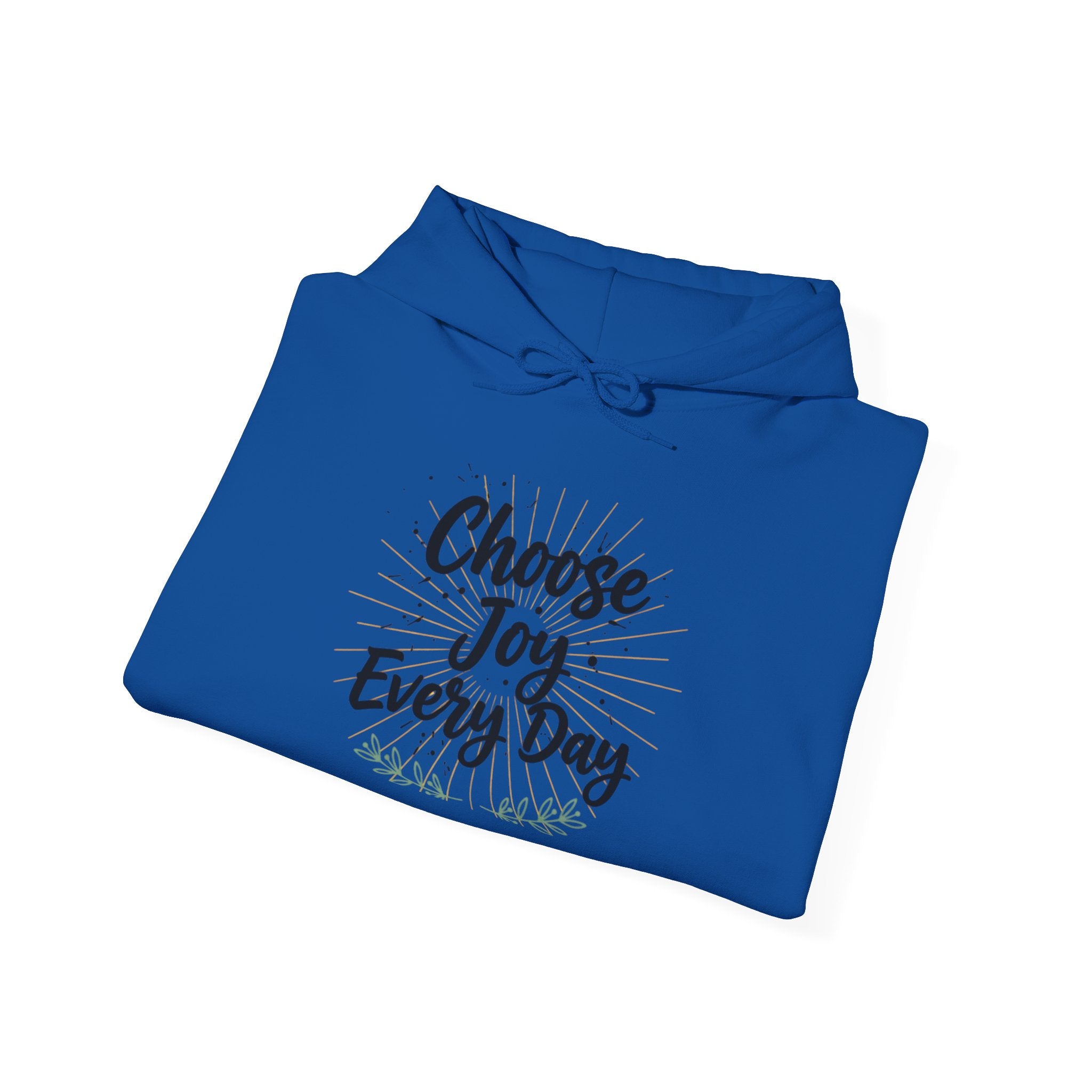 Choose Joy Every Day Hoodie — Inspirational Floral Graphic Hoodie