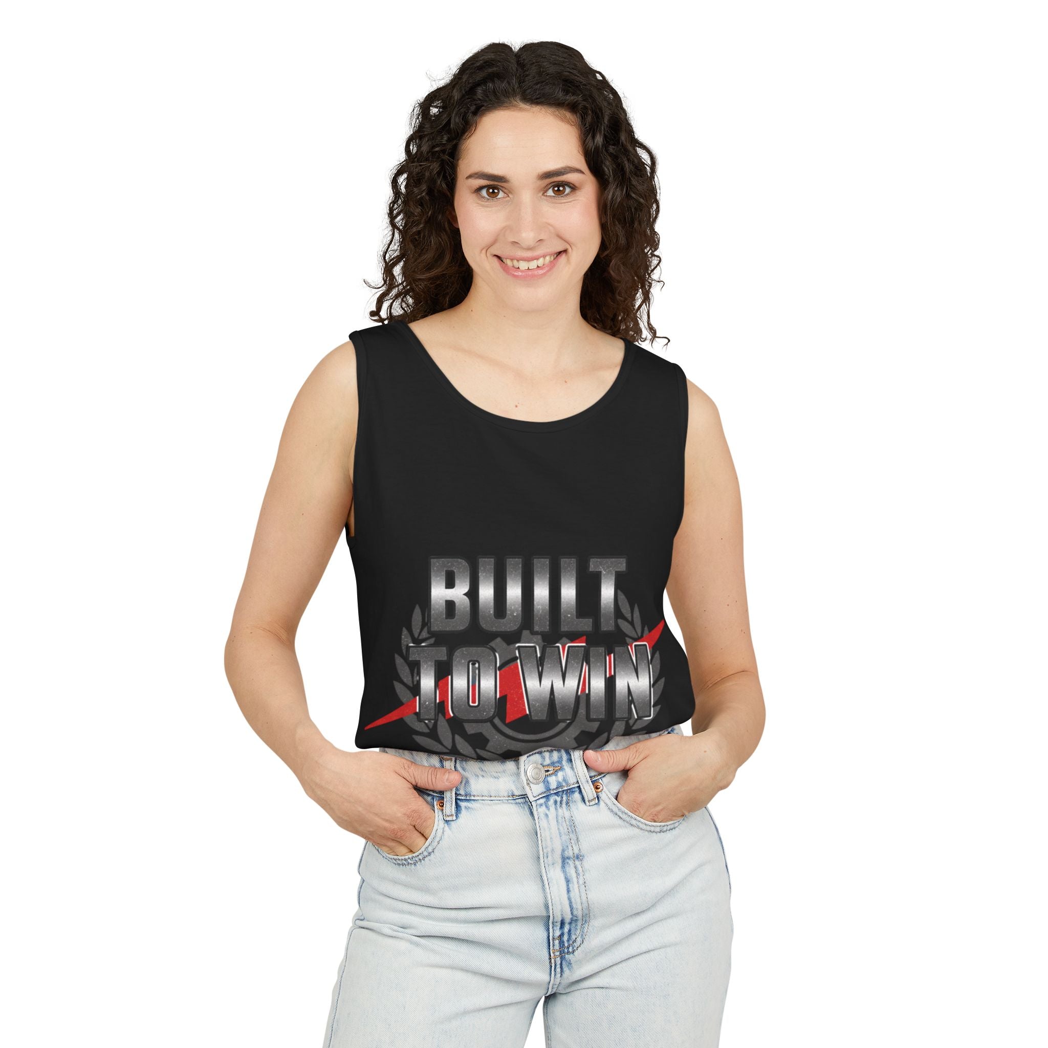 Built to Win Soccer Tank Top — Athletic Victory Graphic Tank