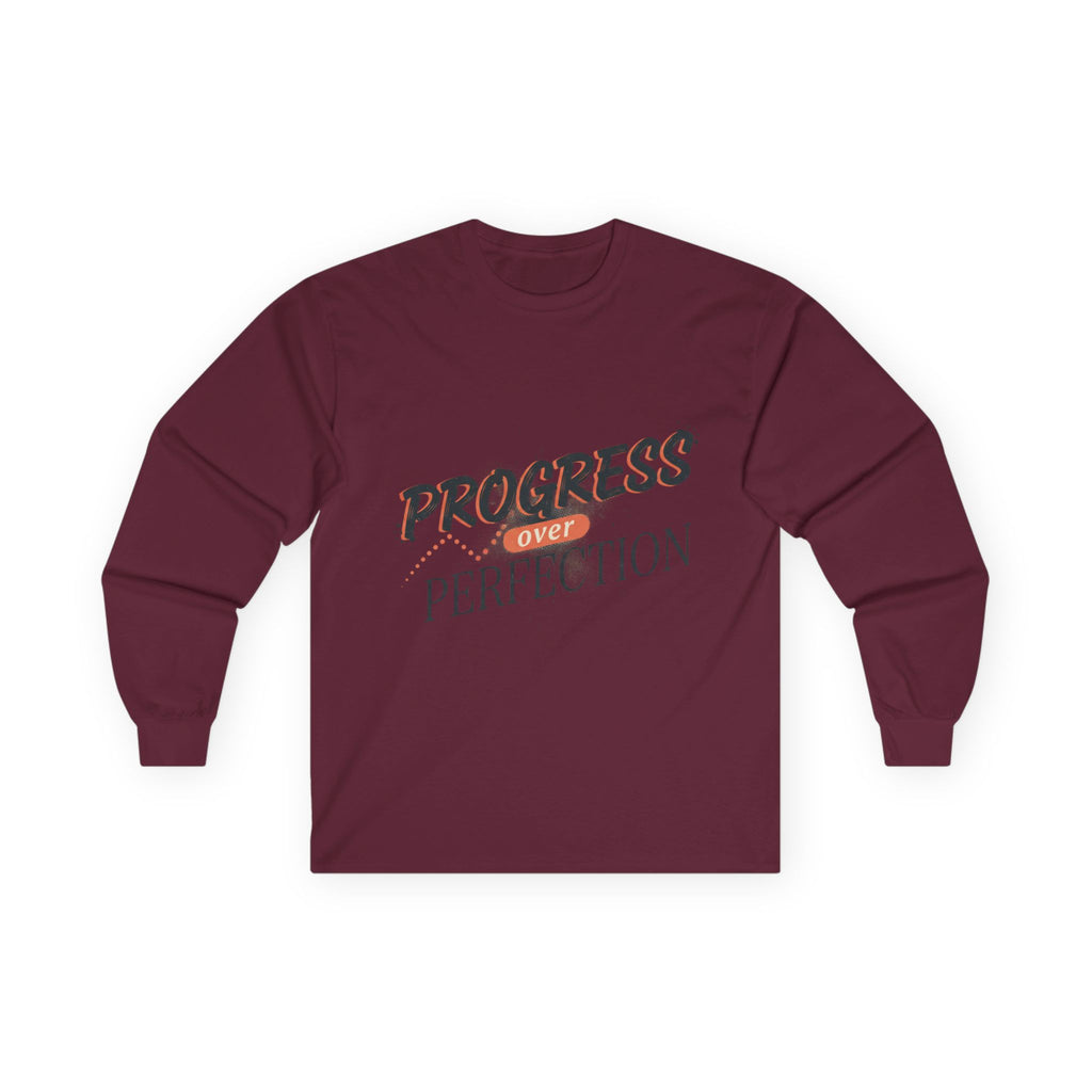 Progress Over Perfection Long Sleeve Tee