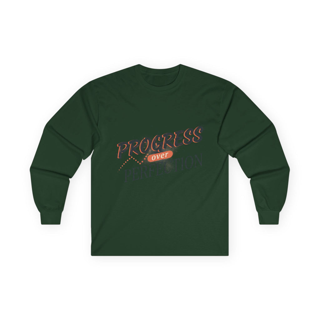 Progress Over Perfection Long Sleeve Tee