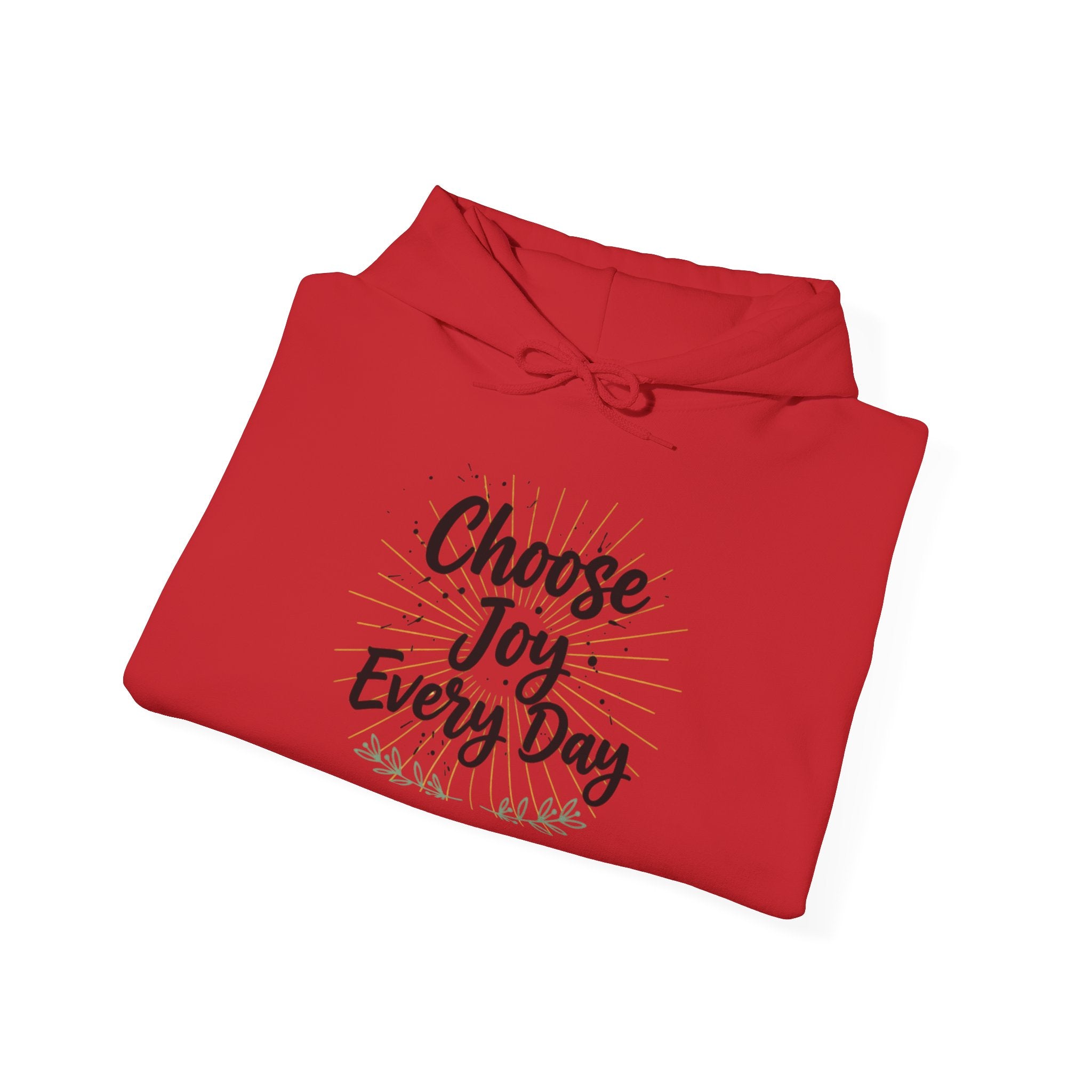 Choose Joy Every Day Hoodie — Inspirational Floral Graphic Hoodie