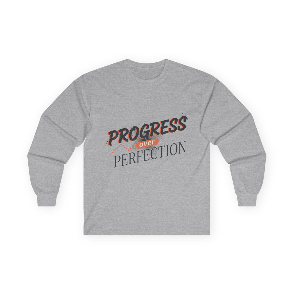 Progress Over Perfection Long Sleeve Tee