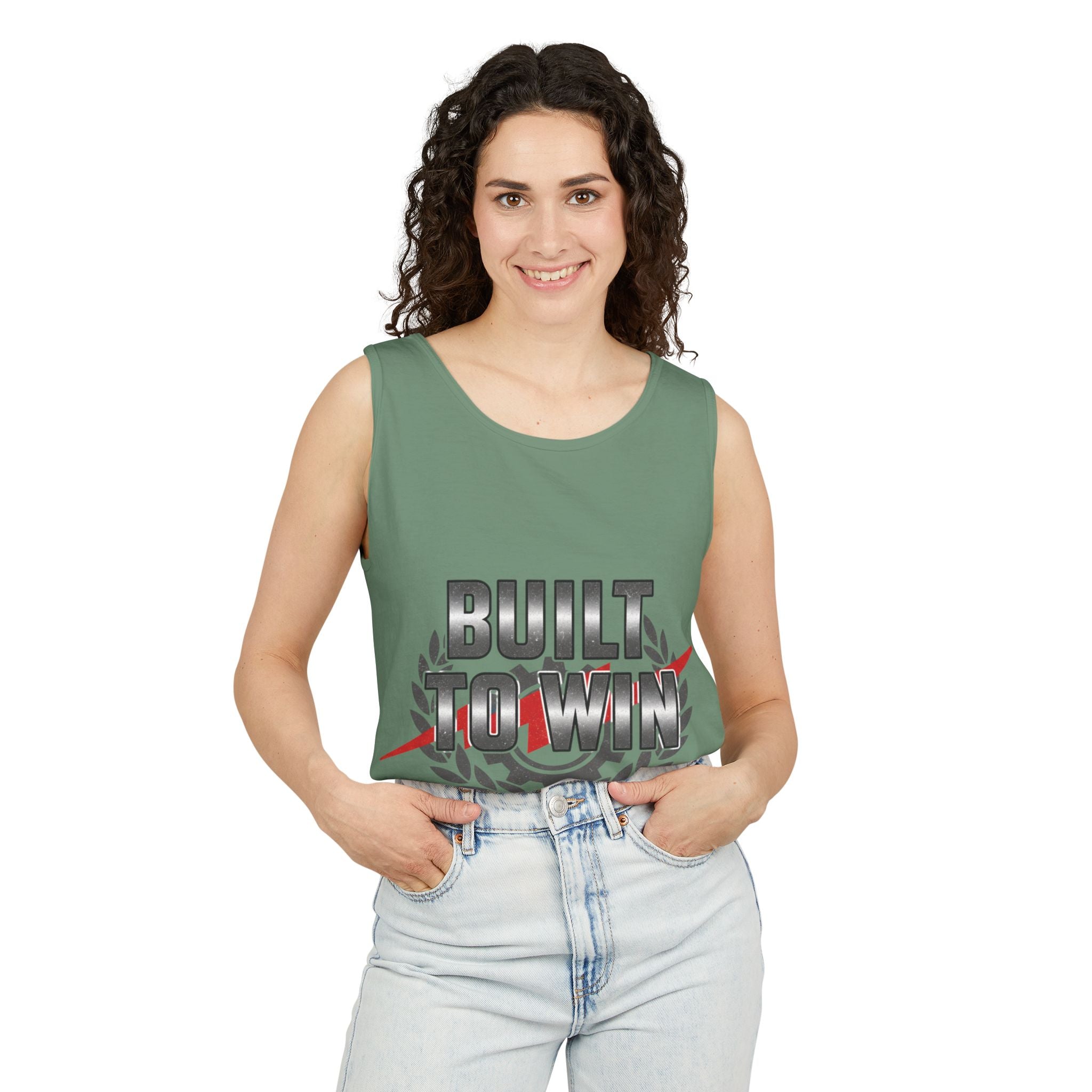 Built to Win Soccer Tank Top — Athletic Victory Graphic Tank