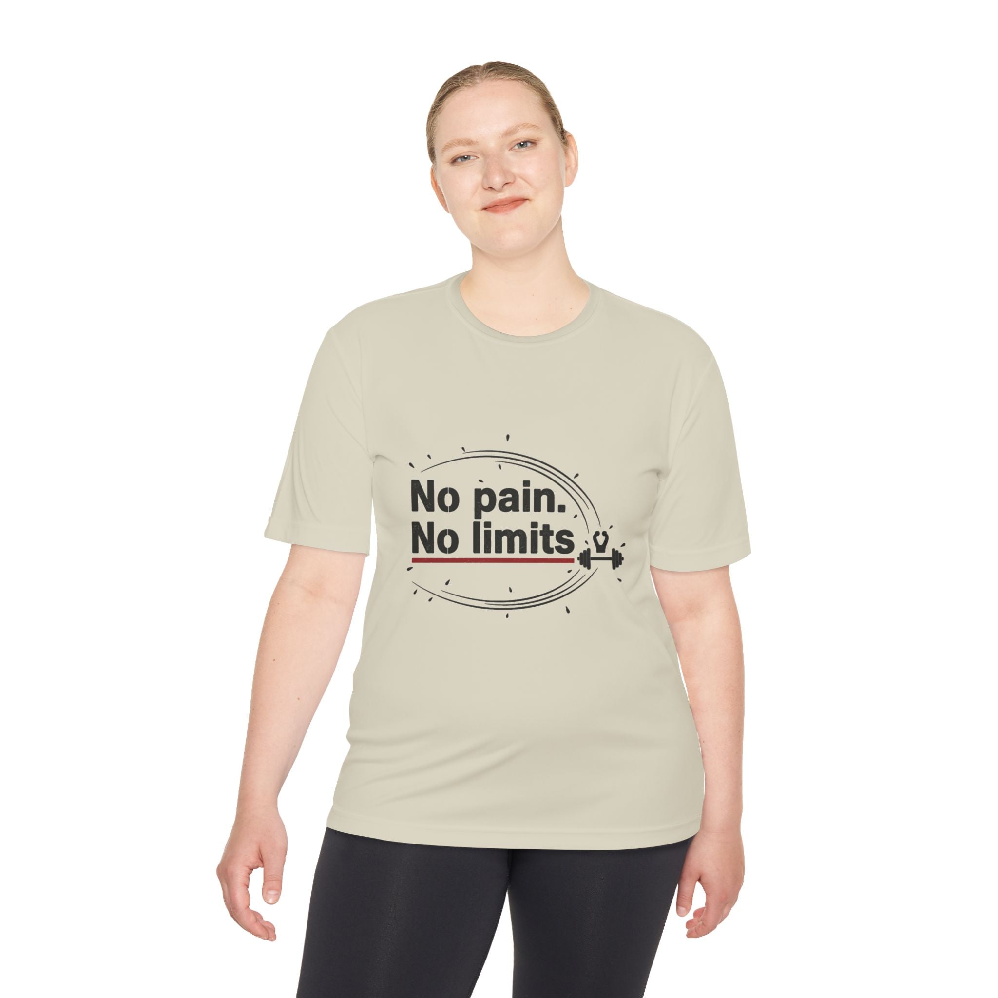 No Pain No Limits Athletic Tee — Motivational Workout Shirt