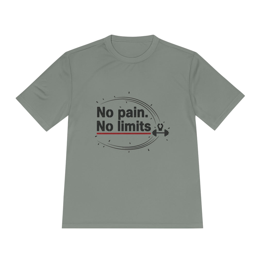 No Pain No Limits Athletic Tee — Motivational Workout Shirt
