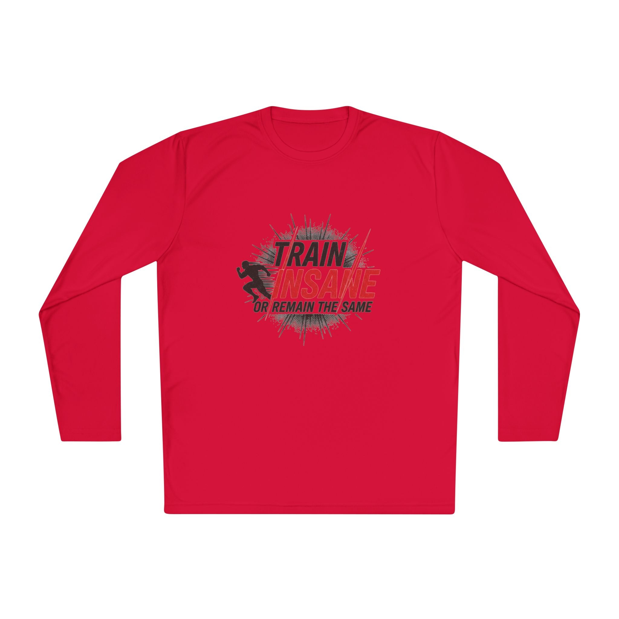 Train Insane Long Sleeve Tee — Motivational Gym Workout Shirt