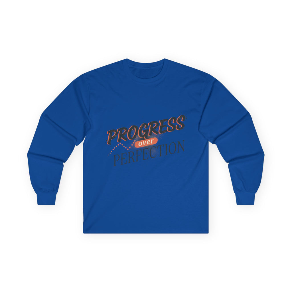 Progress Over Perfection Long Sleeve Tee