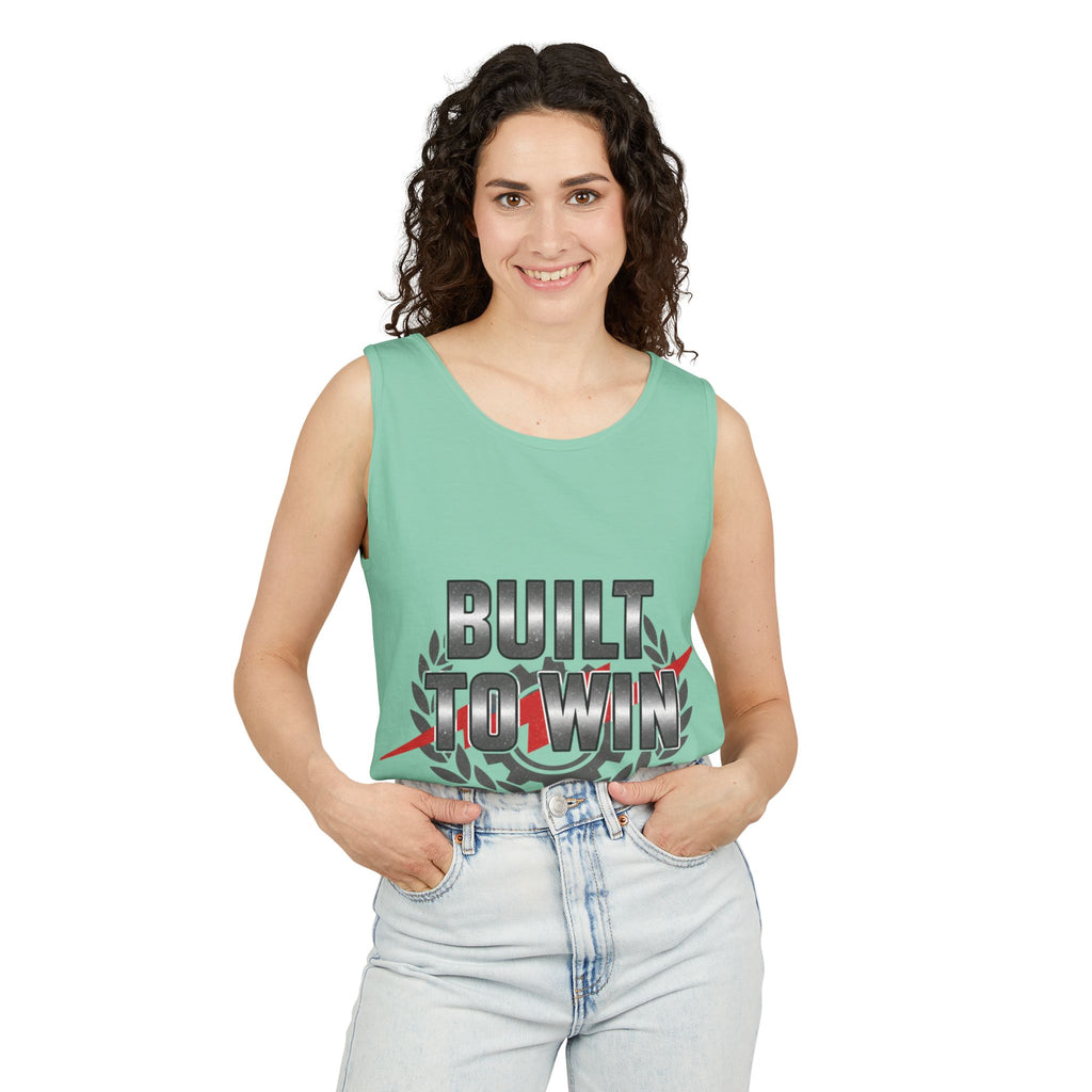 Built to Win Soccer Tank Top — Athletic Victory Graphic Tank