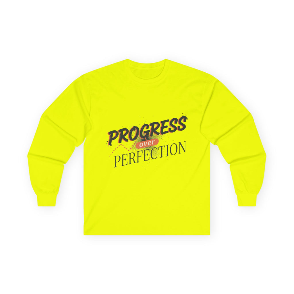 Progress Over Perfection Long Sleeve Tee