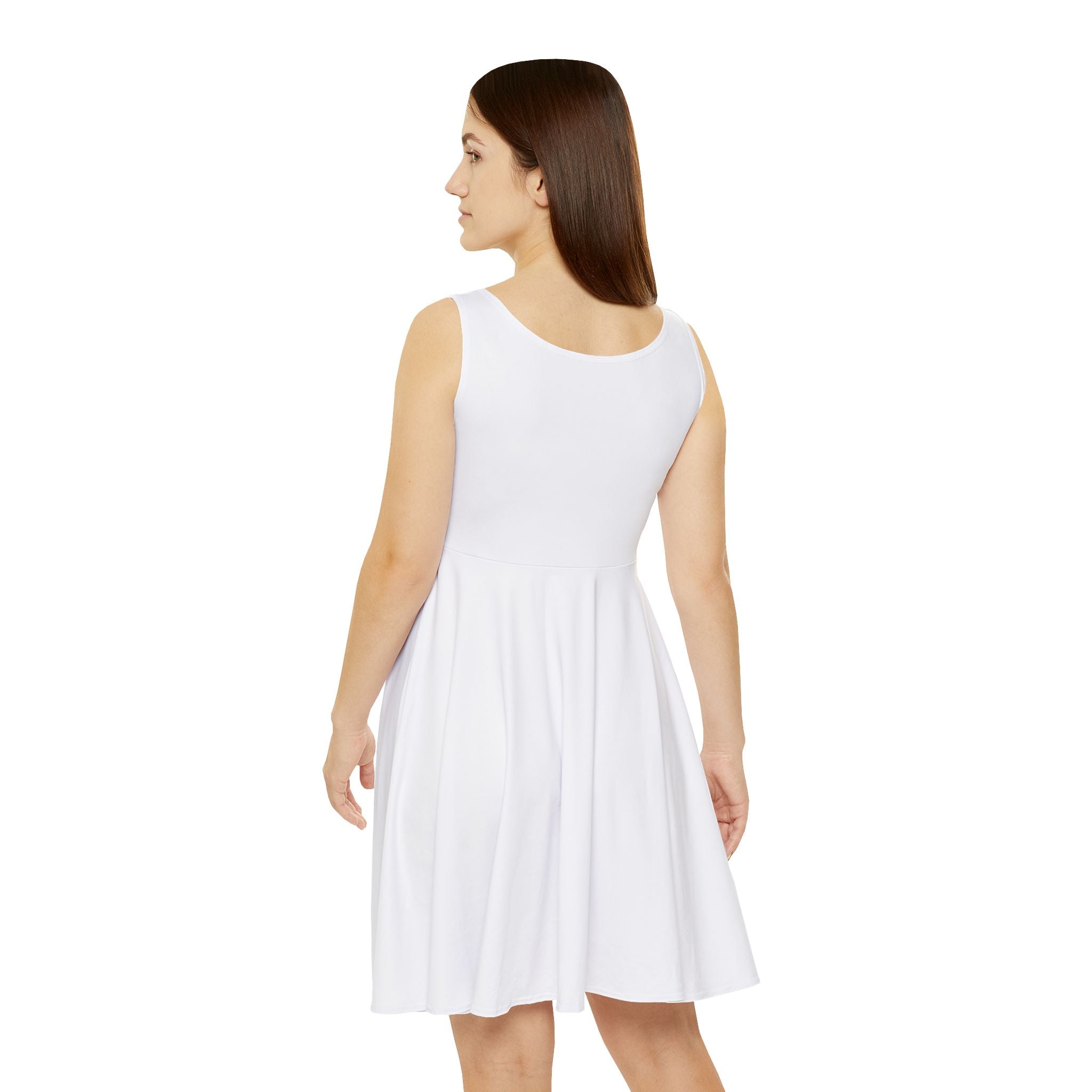 Calm & Confident Women's Skater Dress — Inspirational Casual A-Line Dress