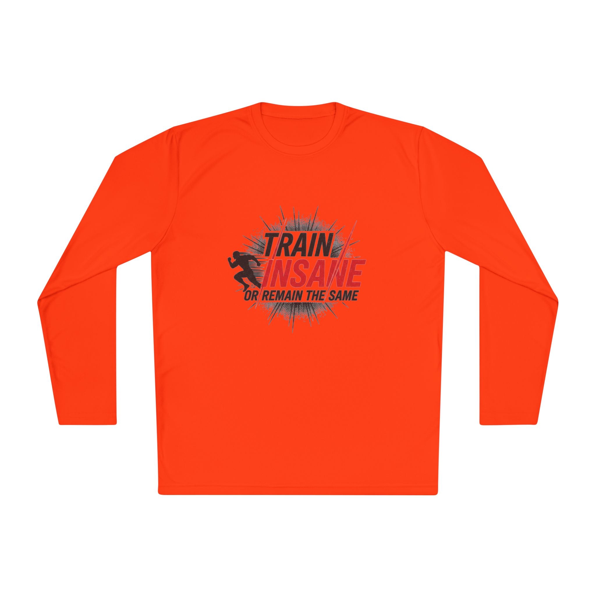 Train Insane Long Sleeve Tee — Motivational Gym Workout Shirt