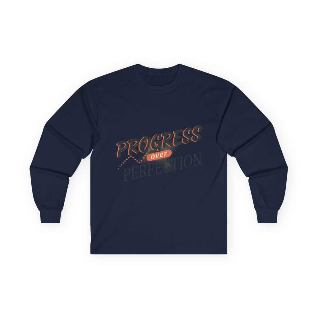 Progress Over Perfection Long Sleeve Tee