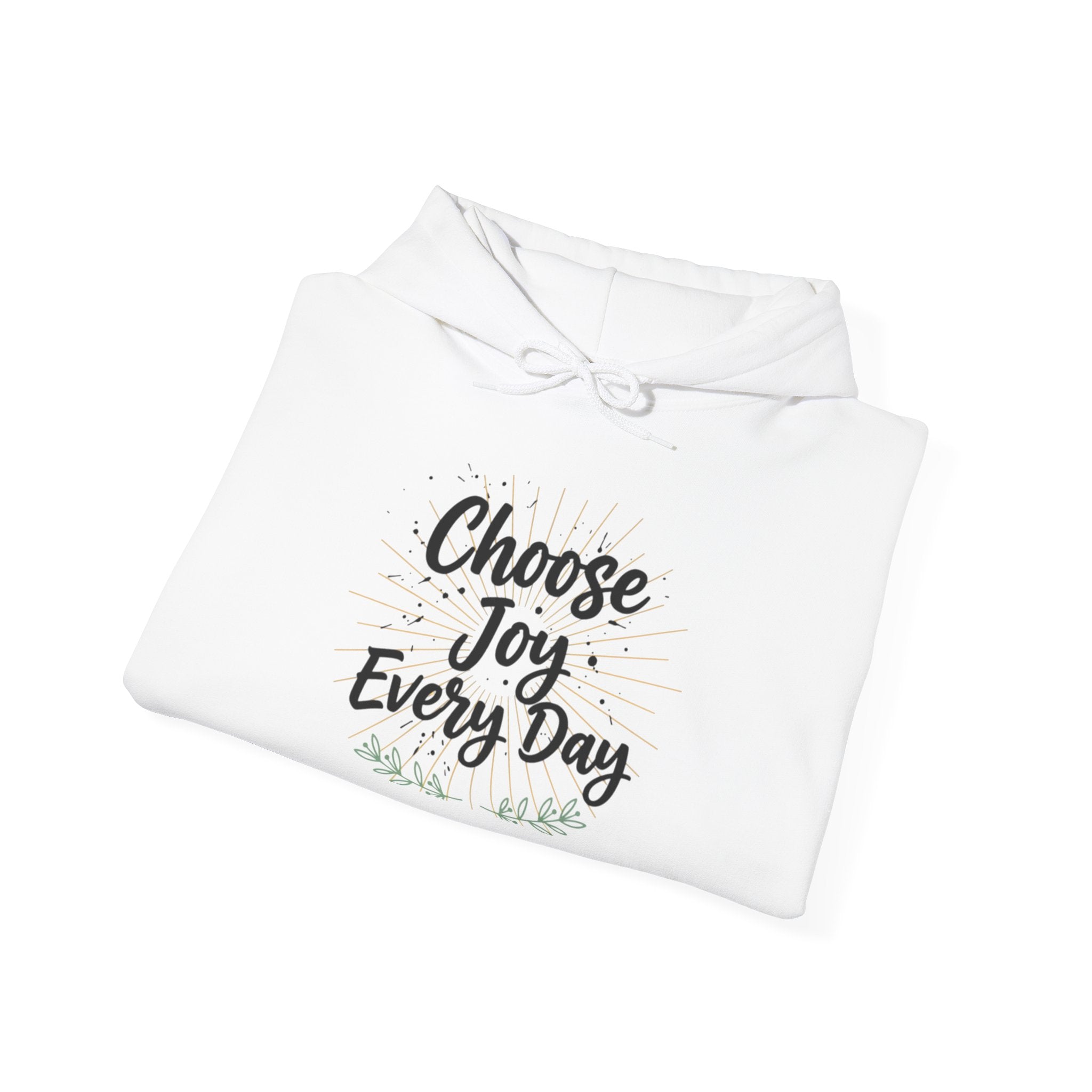 Choose Joy Every Day Hoodie — Inspirational Floral Graphic Hoodie