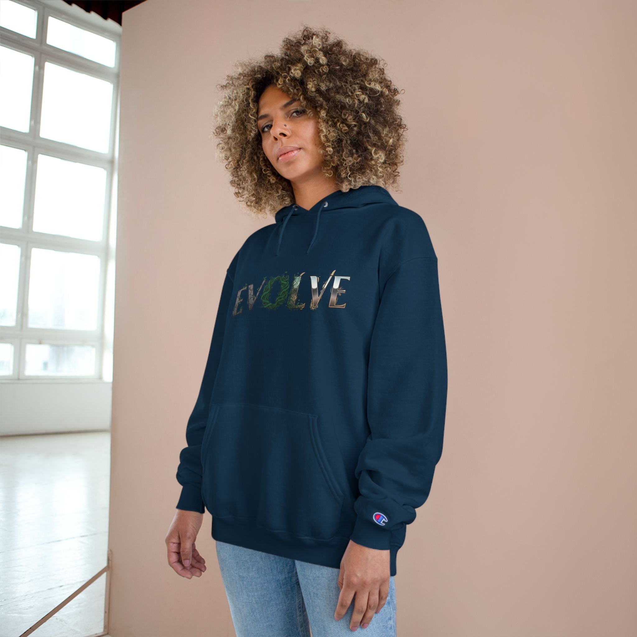 Evolve Graphic Hoodie — Inspirational Urban Champion Sweatshirt