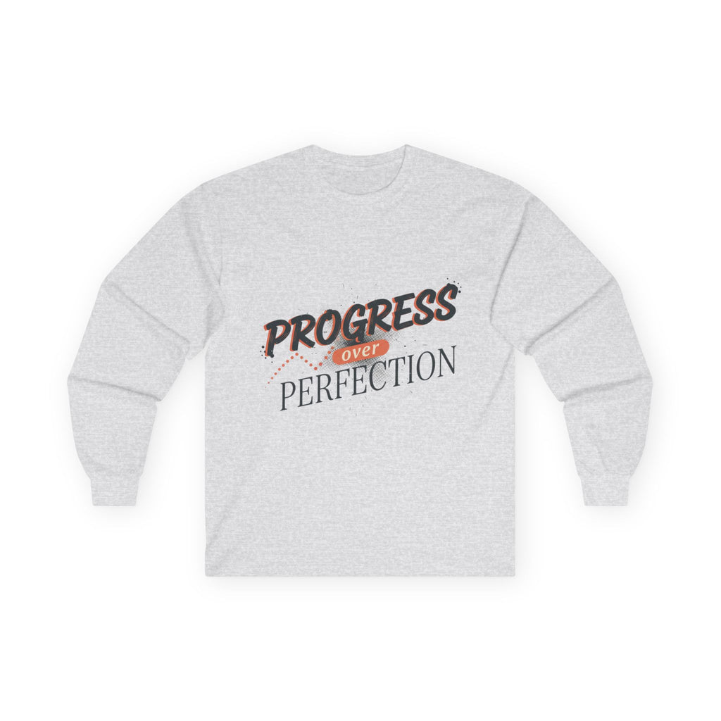 Progress Over Perfection Long Sleeve Tee