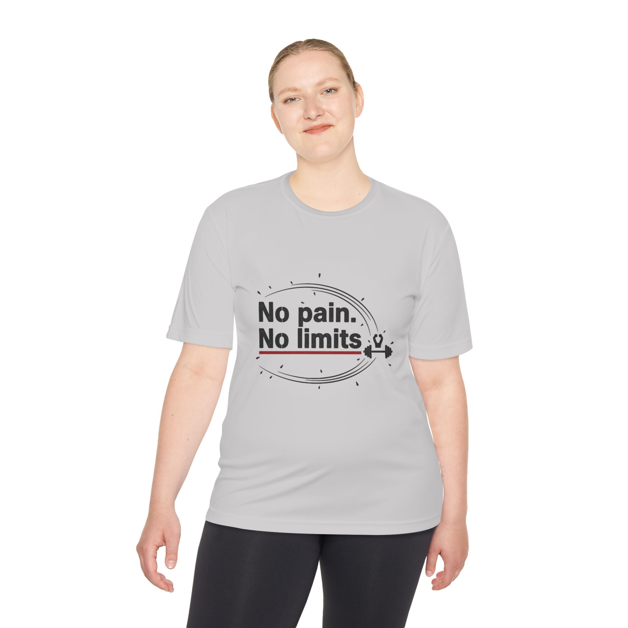 No Pain No Limits Athletic Tee — Motivational Workout Shirt