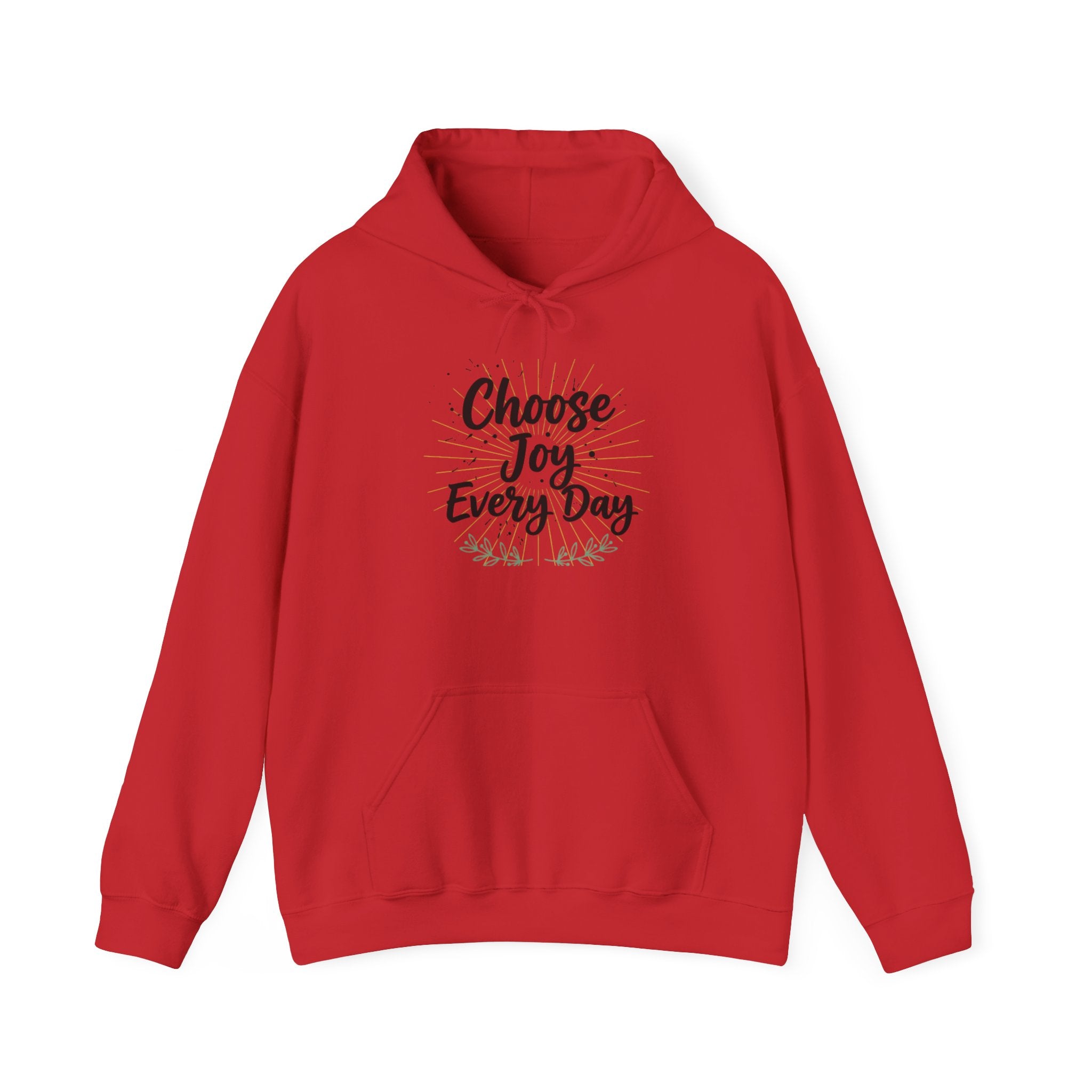 Choose Joy Every Day Hoodie — Inspirational Floral Graphic Hoodie