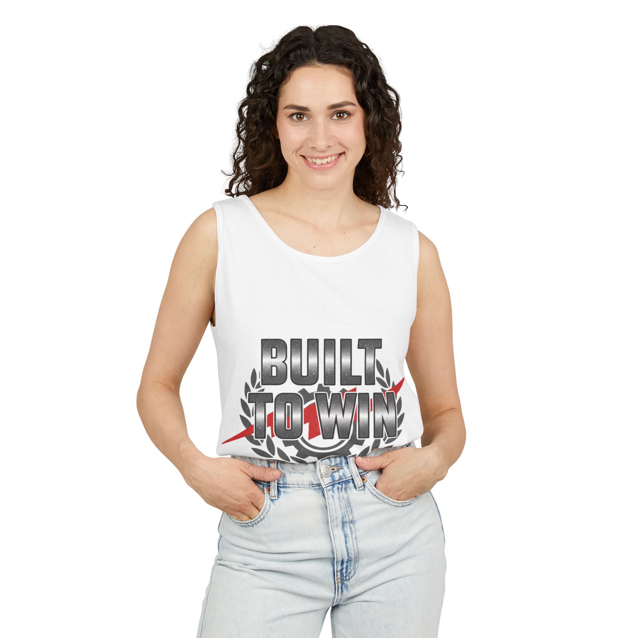 Built to Win Soccer Tank Top — Athletic Victory Graphic Tank