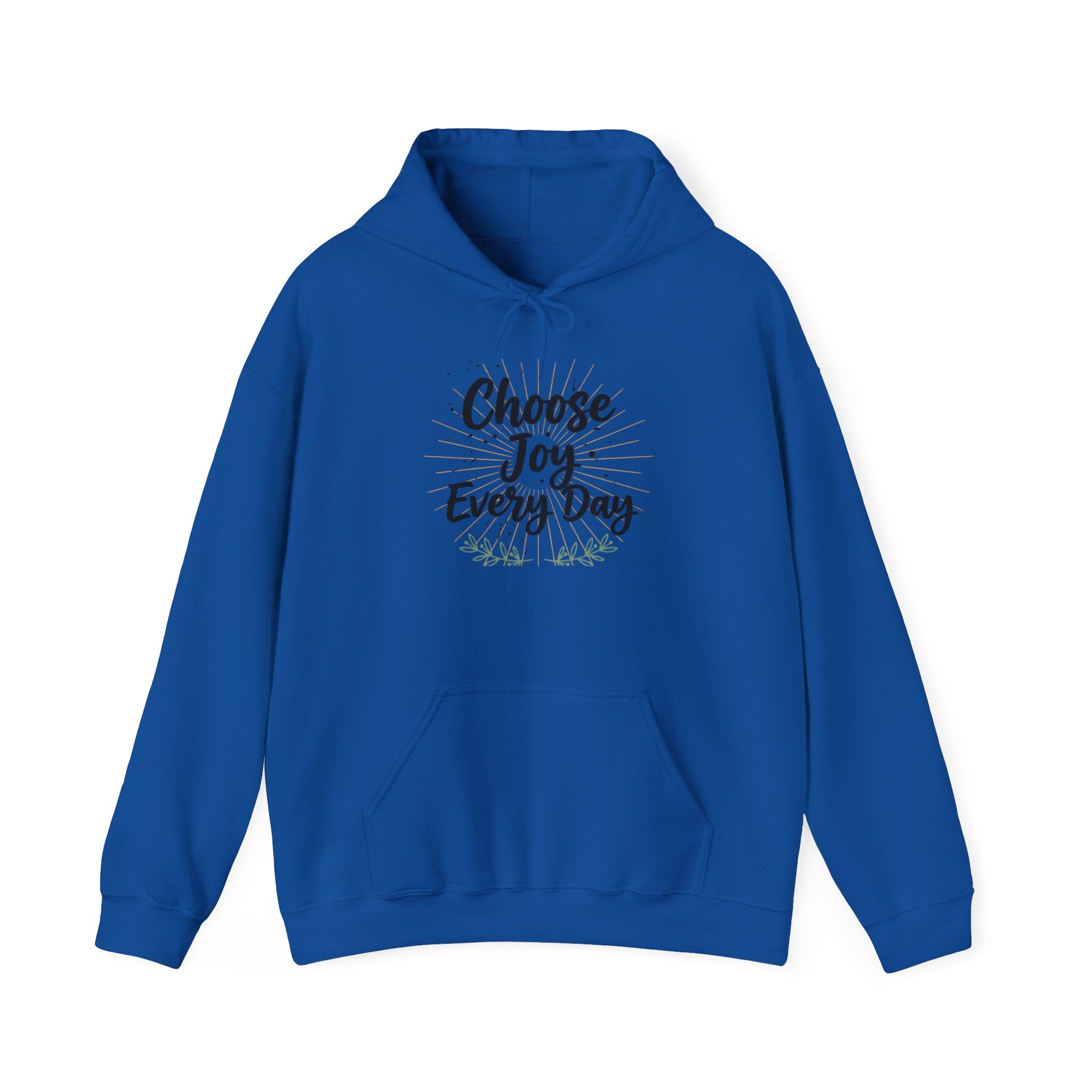 Choose Joy Every Day Hoodie — Inspirational Floral Graphic Hoodie