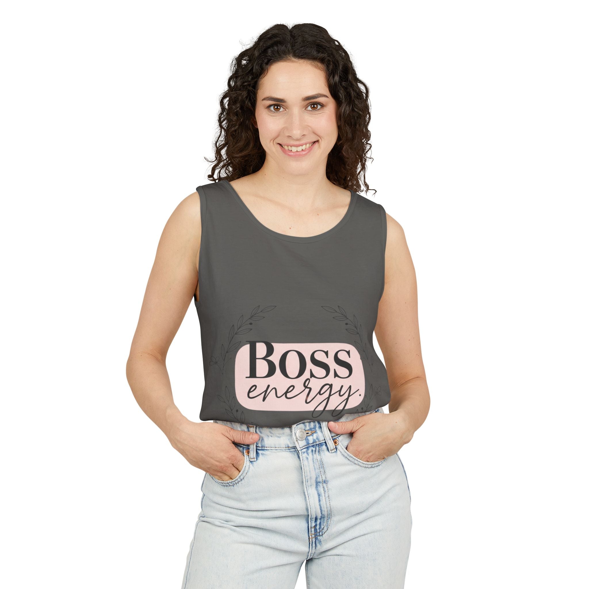 Boss Energy Tank Top — Women’s Empowerment Graphic Tank