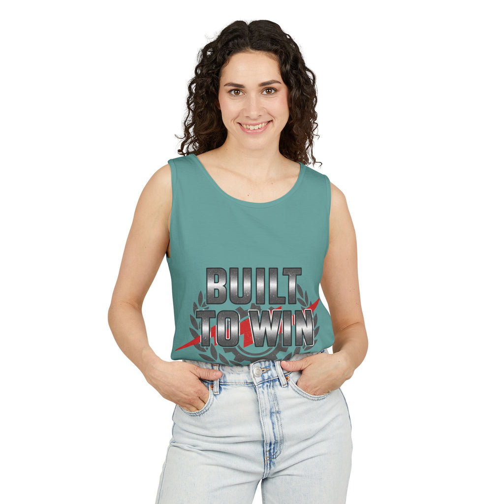 Built to Win Soccer Tank Top — Athletic Victory Graphic Tank