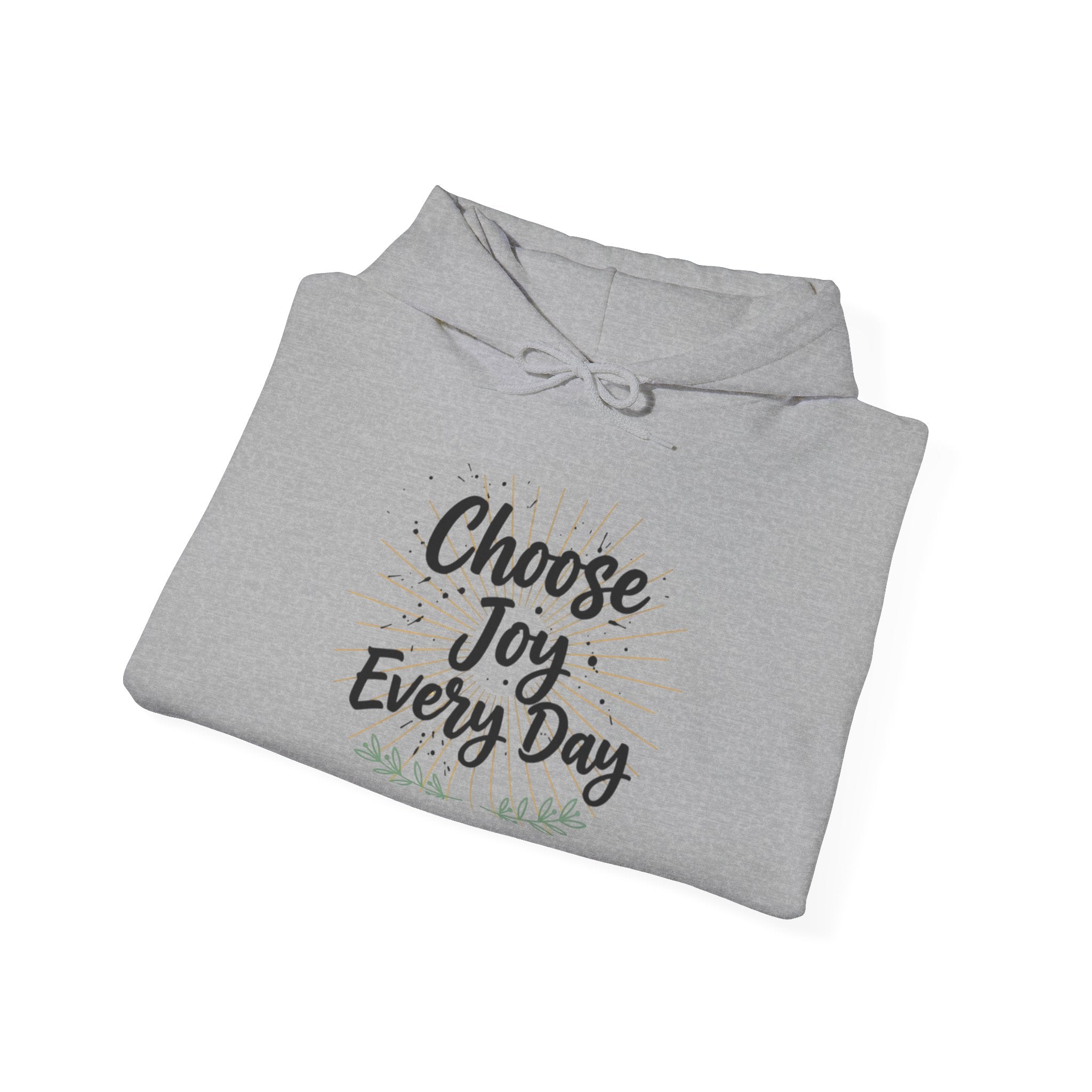 Choose Joy Every Day Hoodie — Inspirational Floral Graphic Hoodie