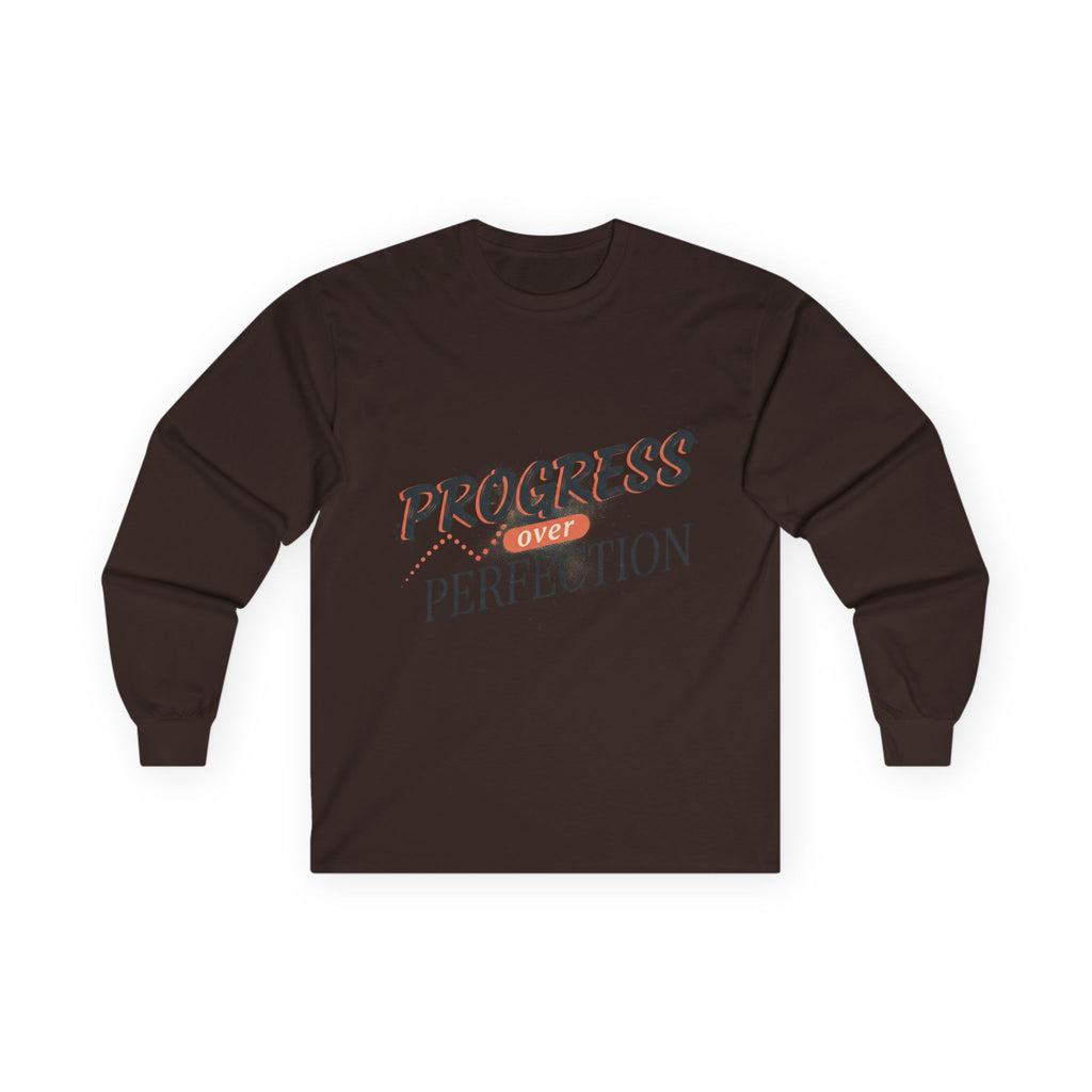 Progress Over Perfection Long Sleeve Tee