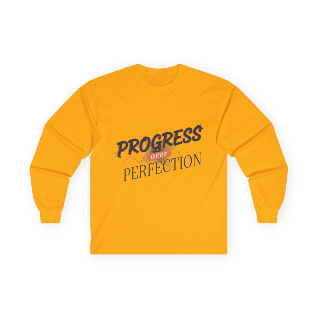 Progress Over Perfection Long Sleeve Tee
