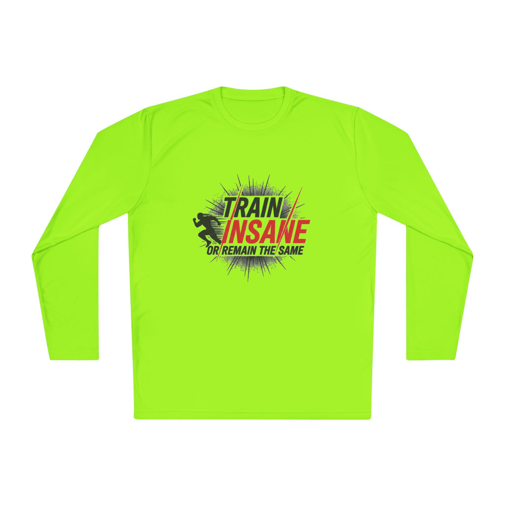 Train Insane Long Sleeve Tee — Motivational Gym Workout Shirt