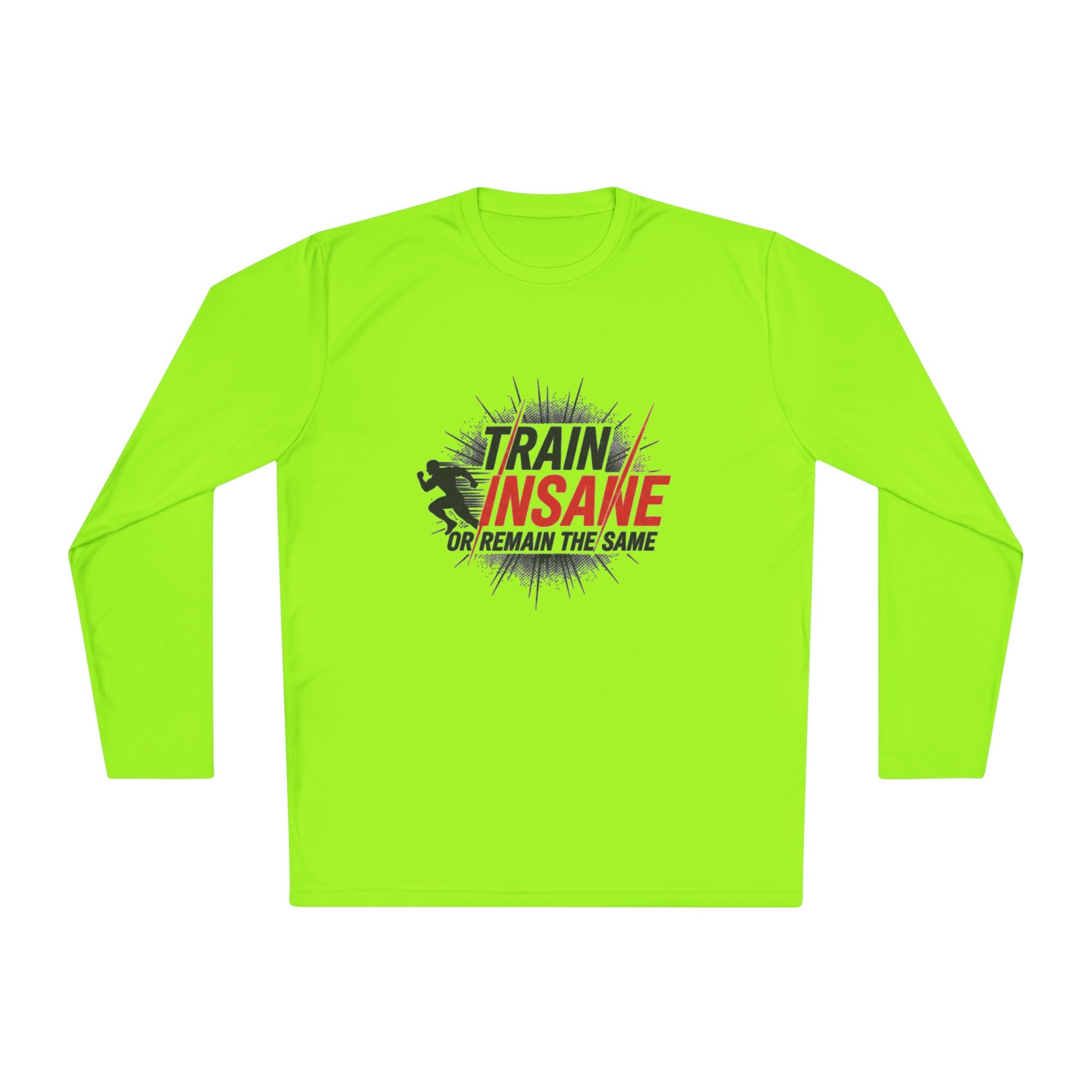 Train Insane Long Sleeve Tee — Motivational Gym Workout Shirt
